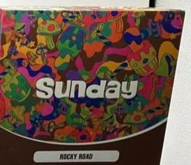 Sunday Mushroom Chocolate Bar Rocky with rich chocolate, crunchy nuts, marshmallows, and premium mushrooms for a bold and indulgent treat
