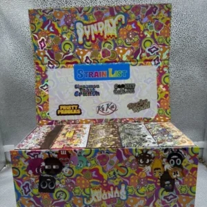 Sunday Bars Chocolate 50 Bars Wholesale Pack displayed in vibrant packaging showcasing various flavors